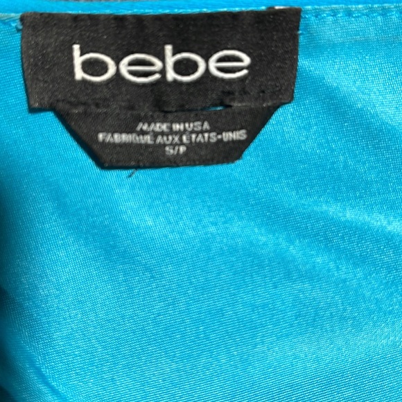 BEBE STUDDED BLUE SEXY DRESS S/P - Picture 11 of 12